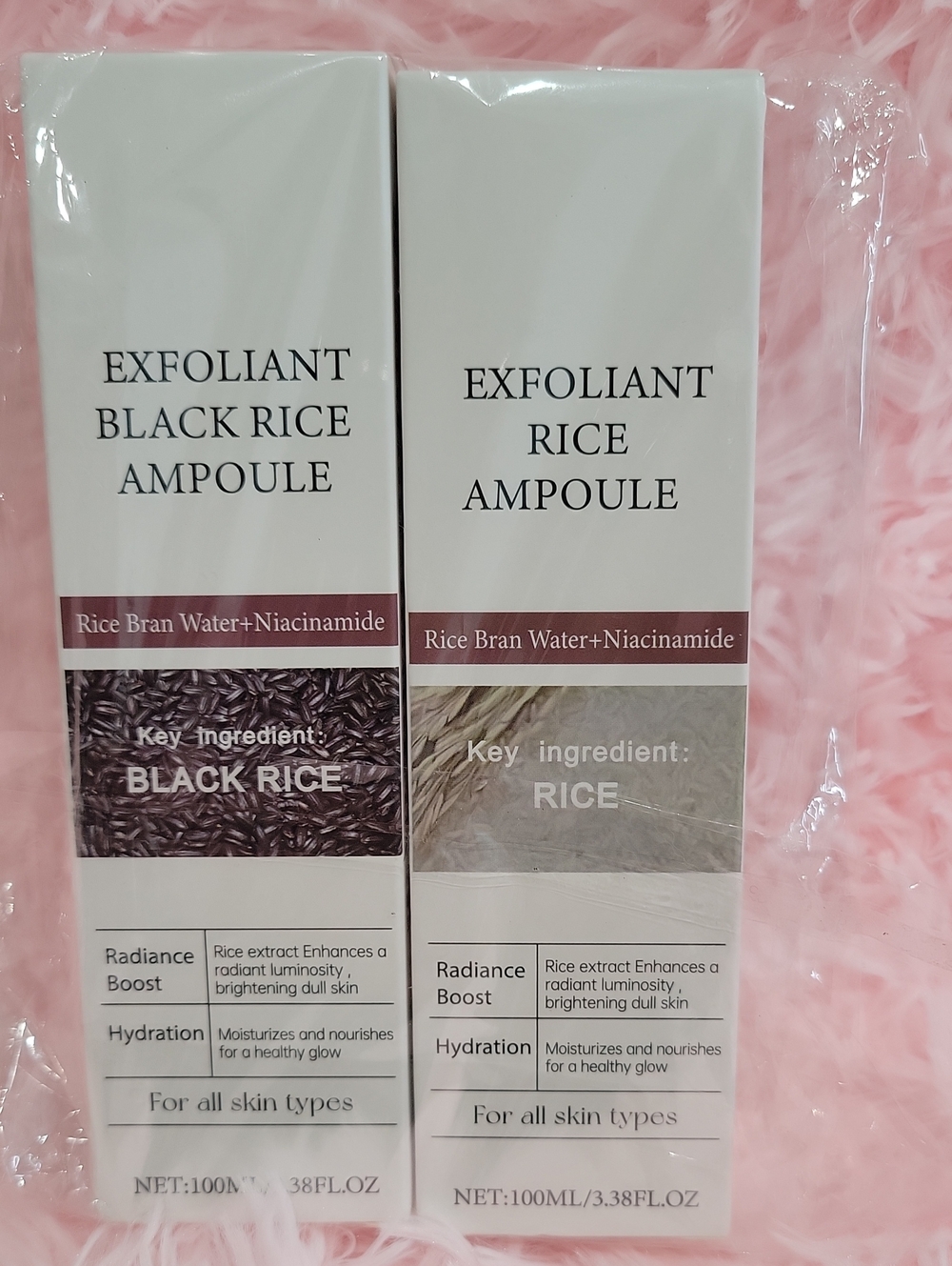 Exfoliant Rice Ampoule - Hydrating Brightening Serum 2 Pk. NIB